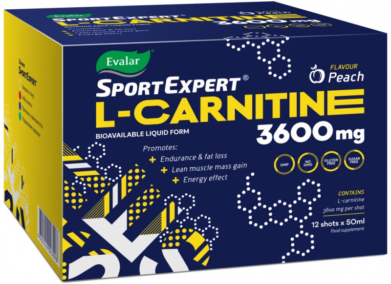 Спортэксперт L-Карнитин 3600мг 50мл 12 шт.