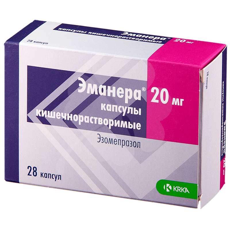 

Эманера капсулы 20 мг 28 шт.;