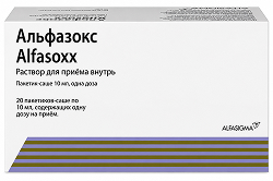 Альфазокс раствор для приема внутрь 10мл 20 шт. Афарм С. размер Л.
