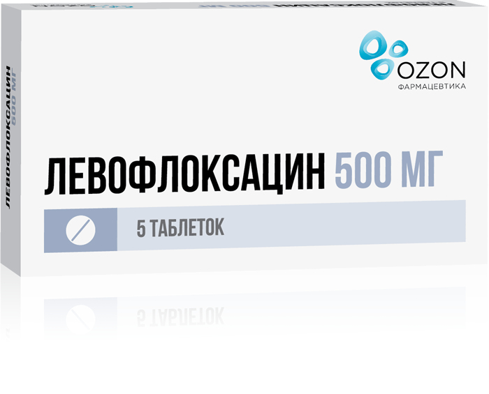 

ЛЕВОФЛОКСАЦИН таблетки 500 мг 5 шт.