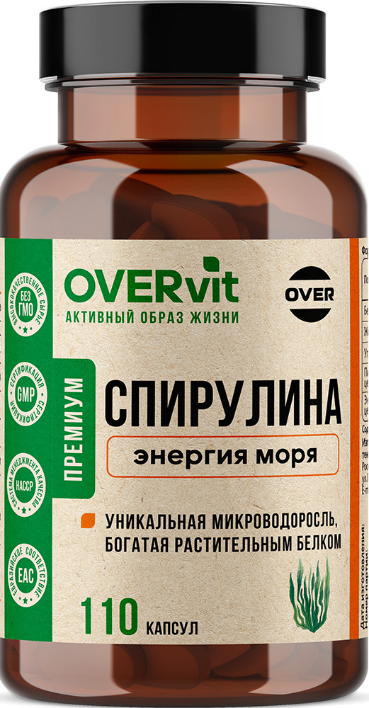 Овервит Спирулина капсулы 110 шт.