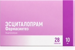 Эсциталопрам фармасинтез 10мг 28 шт. таблетки покрытые пленочной оболочкой