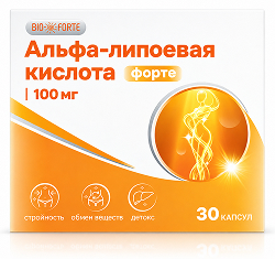 Биофорте альфа-липоевая кислота капсулы 100мг 30 шт.