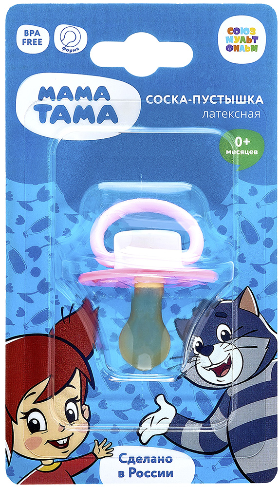 Мама Тама соска-пустышка классическая латексная 0-6 месяцев Вера Амт трейд