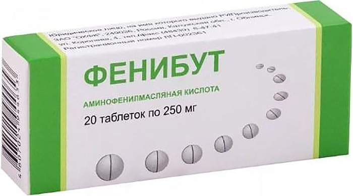 Фенибут 250мг 20 шт. таблетки Обнинская Хфк