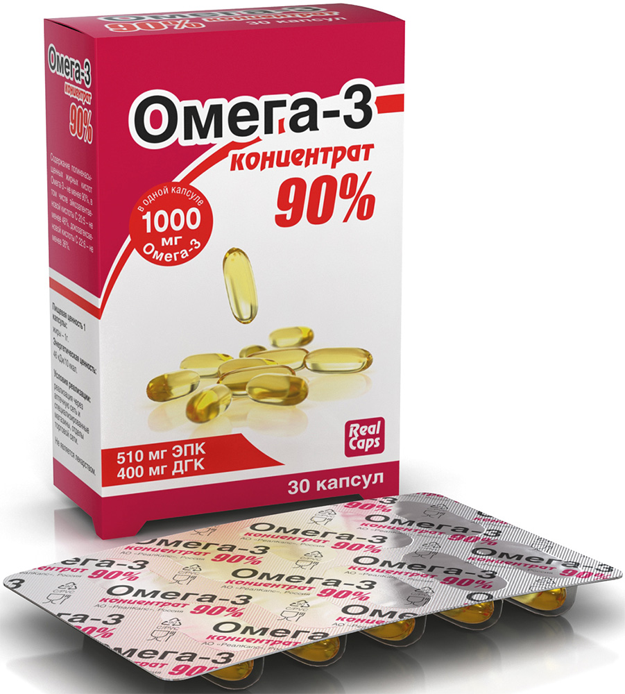 Омега-3 90% концентрат капсулы массай 1500мг 30 шт.