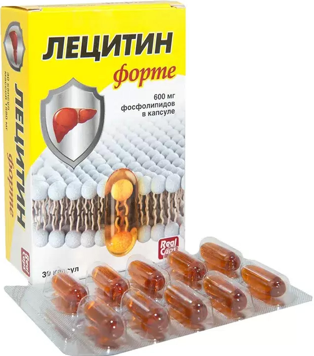 Лецитин Форте капсулы 1580мг 30 шт. РеалКапс