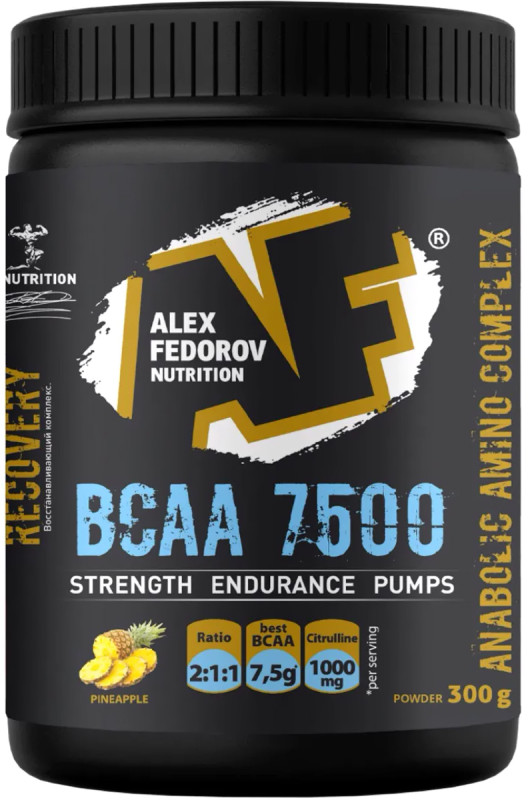 

АЛЕКС ФЕДОРОВ НУТРИШН БЦАА 7500 порошок со вкусом ананаса 300г
