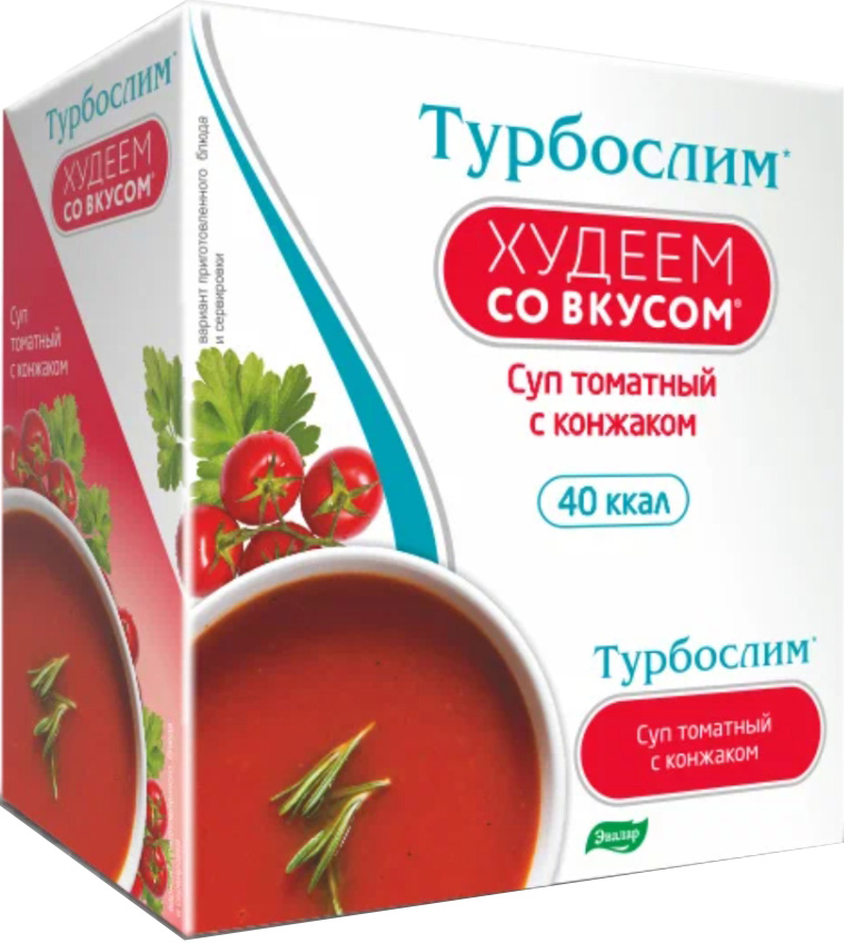 Турбослим Худеем Со ВКУСоМ суп Томатный с конжаком 15г 1 шт. саше Эвалар