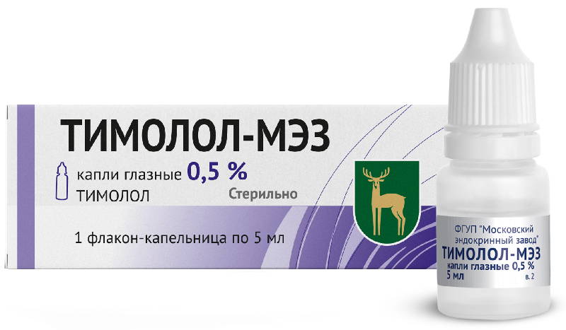

ТИМОЛОЛ-МЭЗ 0,5% 5мл капли глазные ФГУП