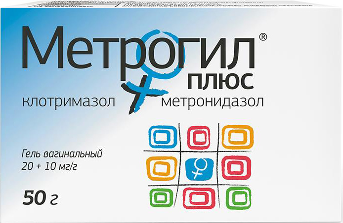 Метрогил плюс 50г гель вагинальный с аппликатором 10 шт.