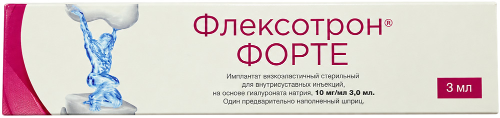 Флексотрон Форте имплантат вязкоэластичный стерильный для внутрисуставных инъекций 10мг/мл 3мл