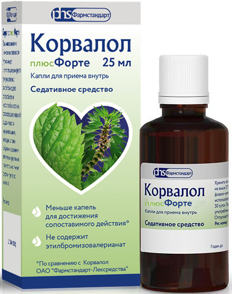 Корвалол плюсфорте 25мл капли для приема внутрь