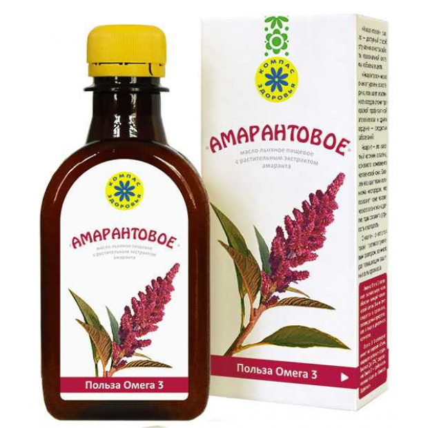 

АМАРАНТОВОЕ МАСЛО экстракт Амаранта и Черники на основе льняного масла 0,2л