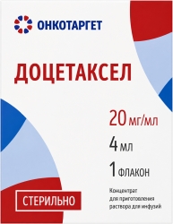 Доцетаксел 20мг/мл 4мл концентрат для приготовления раствора для инфузий