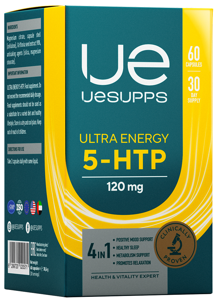 Уесаппс Ультра Энерджи 5-Htp капсулы 60 шт., фото №1