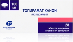 Топирамат Канон 100мг 28 шт. таблетки покрытые пленочной оболочкой