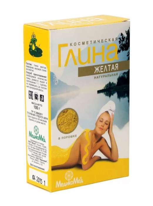 

ГЛИНА ЖЕЛТАЯ КОСМЕТИЧ. 100г