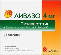 Ливазо 4мг 28 шт. таблетки покрытые пленочной оболочкой