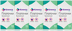 Клинса платочки бумажные n10х10