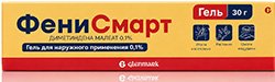 Фенисмарт 0,1% 30г гель для наружного применения