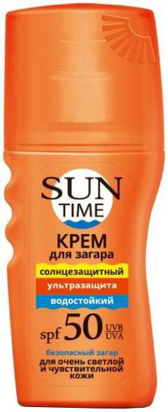 

САН ТАЙМ крем для безопасного загара Ультразащита SPF50 150мл