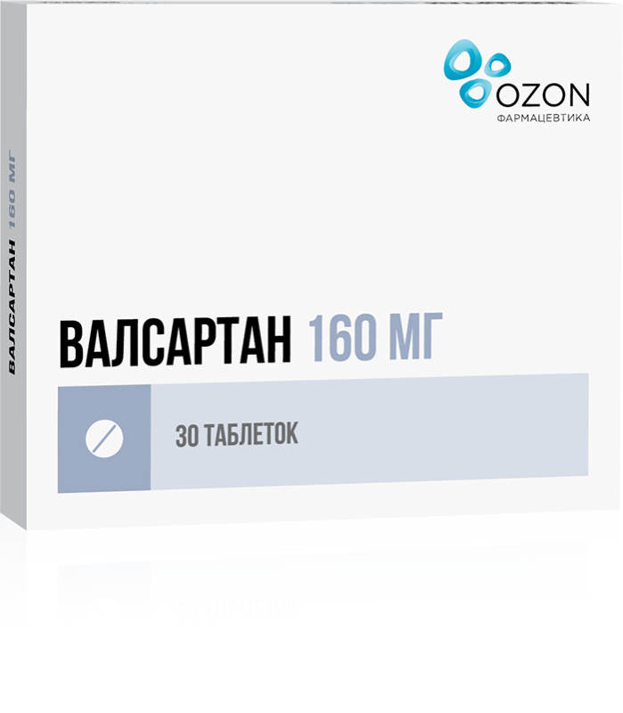 

ВАЛСАРТАН ЗЕНТИВА таблетки 160 мг 30 шт.