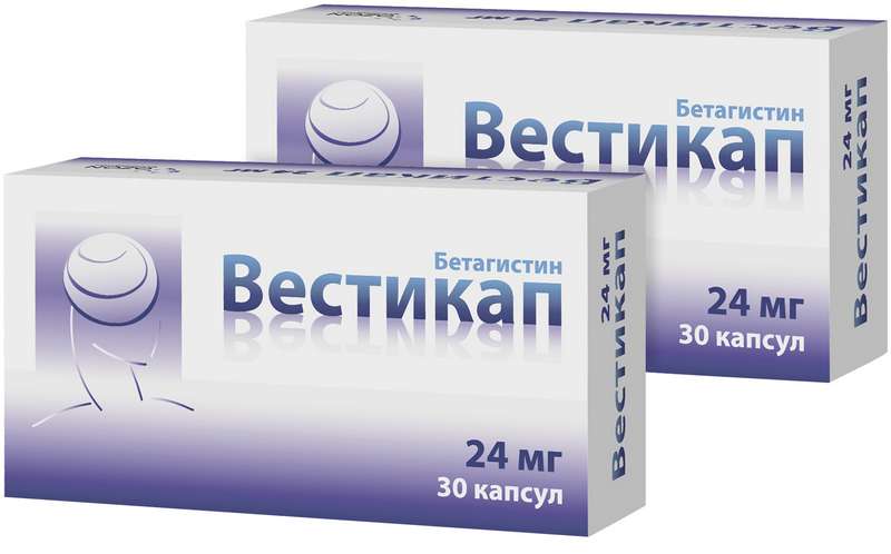 

ВЕСТИКАП капсулы 24 мг 30 шт.
