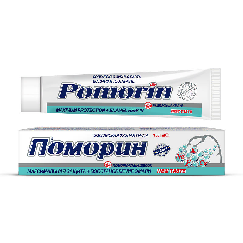 

ПОМОРИН зубная паста Максимальная Защита + Восстановление Эмали 100г