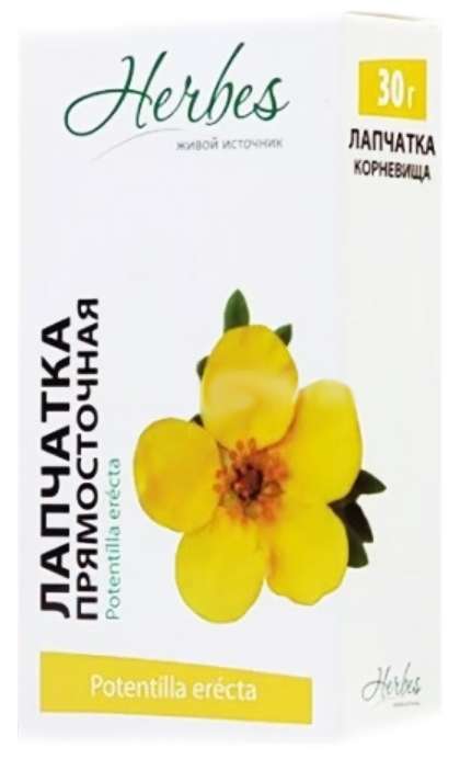 

ЛАПЧАТКА ПРЯМОСТОЯЧАЯ корневища с корнями 30г
