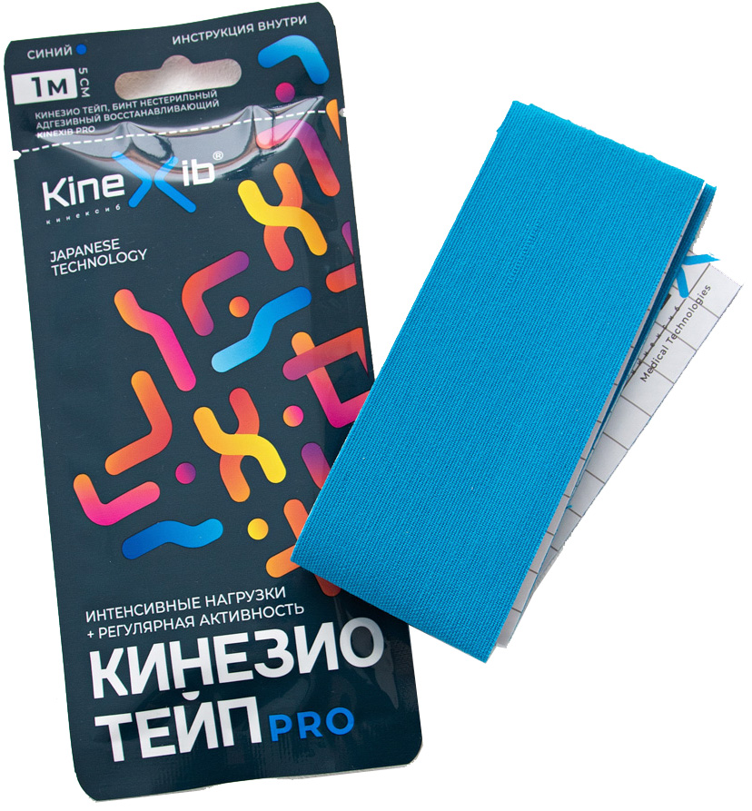 Кинексиб Про Кинезио-Тейп Бинт 5смх1м синий Winner Industries (Shenzhen) Co., Ltd.