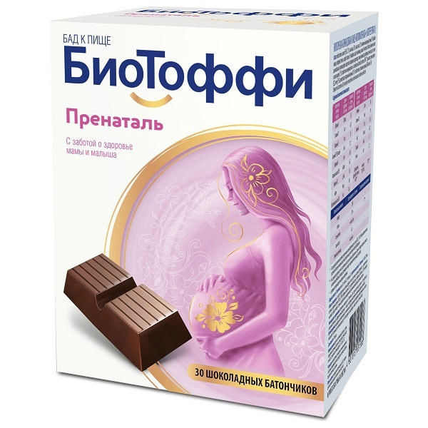 

БИОТОФФИ ПРЕНАТАЛЬ батончик Шоколадный 5г 30 шт.