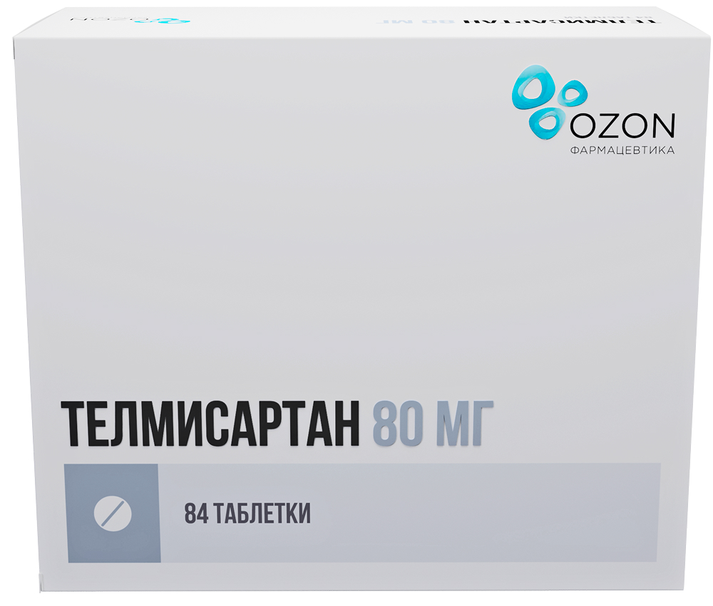 Телмисартан 80мг 84 шт. таблетки