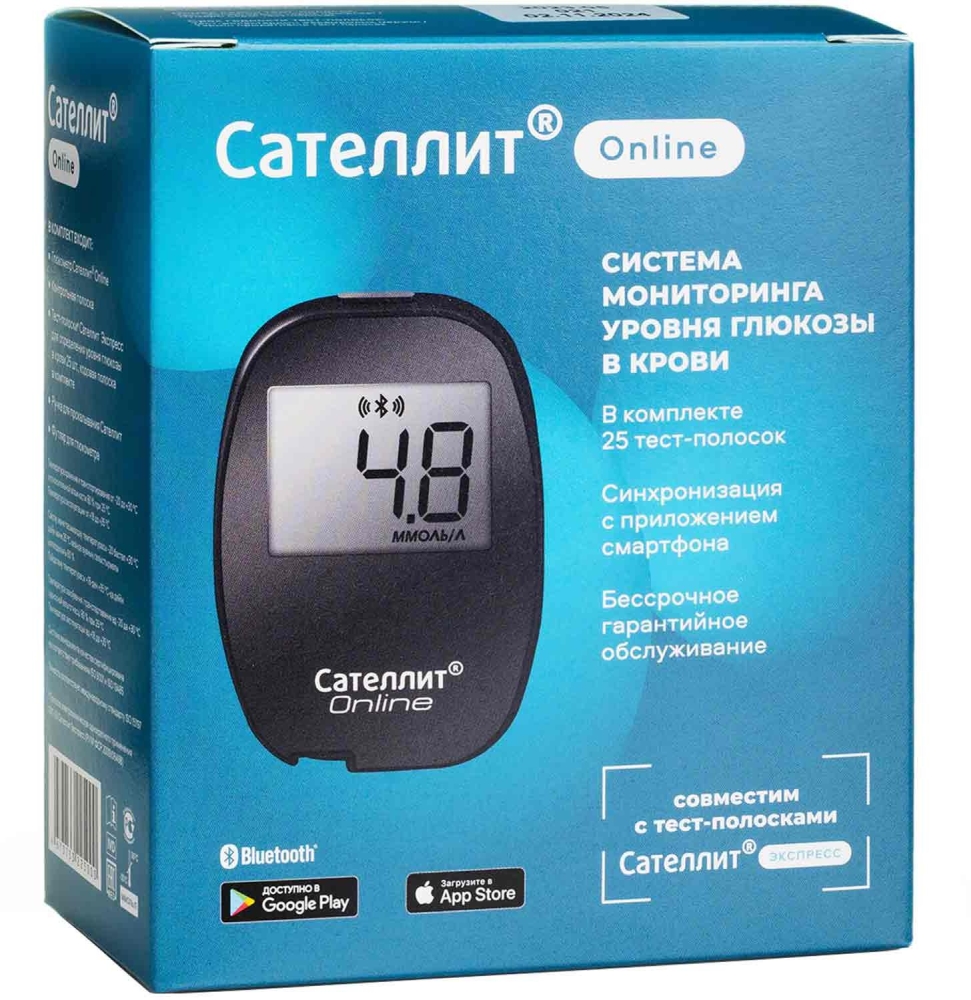 Сателлит онлайн глюкометр