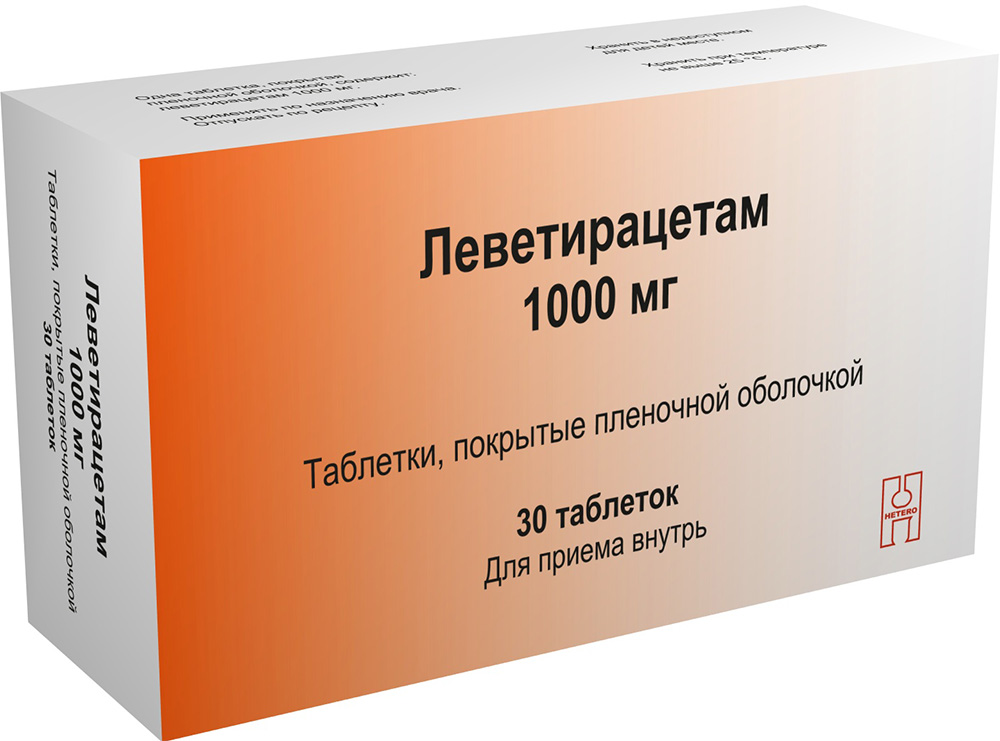 Леветирацетам 1000мг 30 шт. таблетки покрытые пленочной оболочкой Макиз-Фарма/