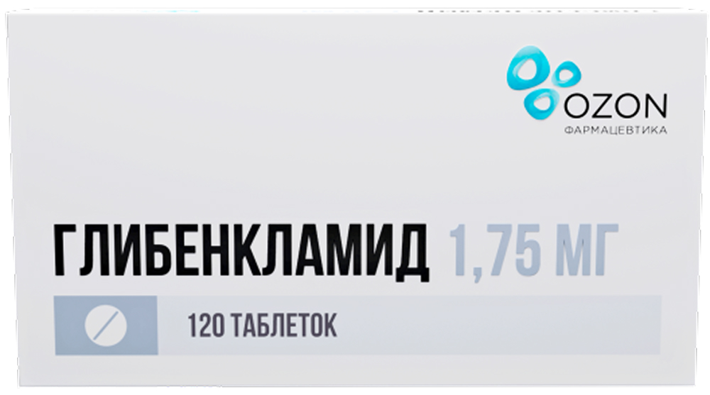 Глибенкламид 1,75г 120 шт. таблетки Озон