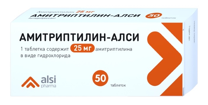 

АМИТРИПТИЛИН-АЛСИ таблетки 25 мг 50 шт.