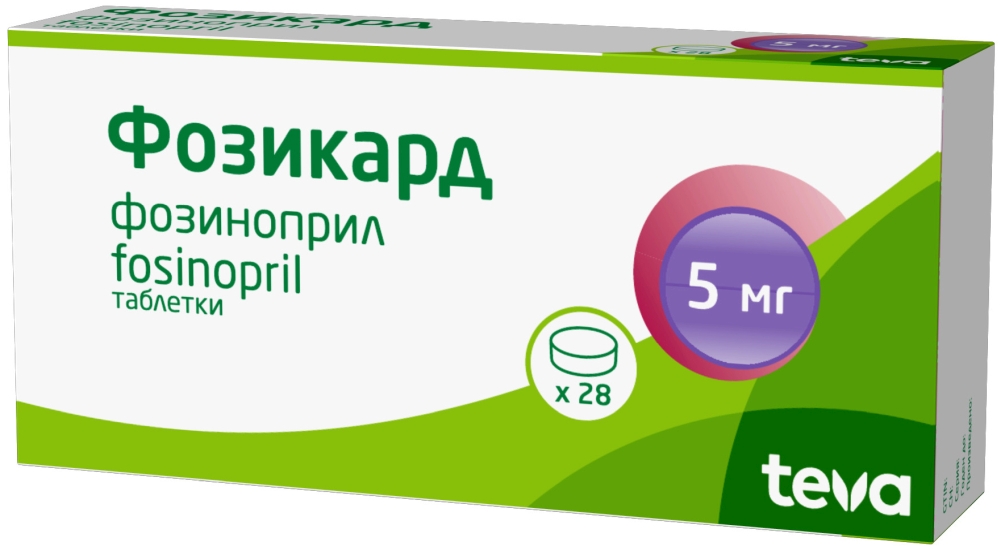 Фозикард 5мг 28 шт. таблетки