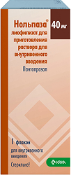 Нольпаза 40мг 1 шт. лиофилизат для приготовления раствора для внутривенного введения Крка, д.д., Ново место