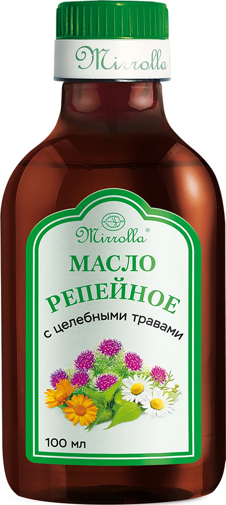 Мирролла масло репейное целебные травы 100мл