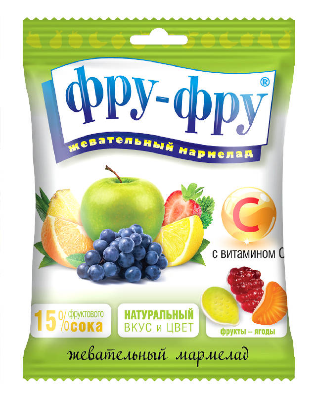 

МАРМЕЛАД ФРУ-ФРУ Фруктовый коктейль 100г