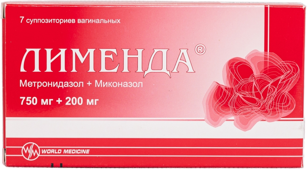 Лименда 750мг+200мг 7 шт. суппозитории вагинальные Уорлд Медицин Илач Сан. ве Тидж. А.Ш.