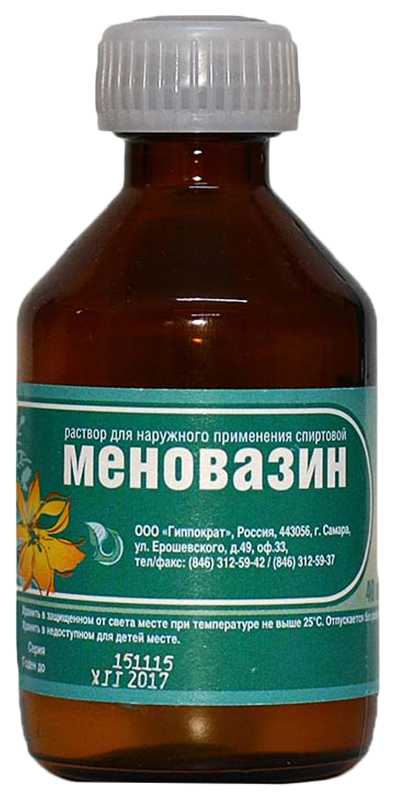 

МЕНОВАЗИН 40мл раствор для наружного применения спиртовой