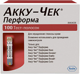 АККУ-ЧЕК ПЕРФОРМА тест-полоски, 100 шт. АККУ-ЧЕК ПЕРФОРМА тест-полоски, 100 шт.
