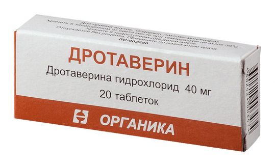 Дротаверин Таблетки : Но-шпа форте таблетки 80 мг 24 шт (42222)  .