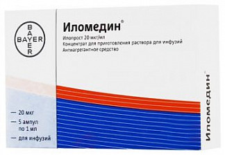 Иломедин 20мкг/мл 1мл 5 шт. концентрат для приготовления раствора для инфузий