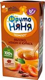 ФРУТОНЯНЯ компот из яблок с изюмом и курагой неосветл. 200мл Прогресс ФРУТОНЯНЯ компот из яблок с изюмом и курагой неосветл. 200мл Прогресс