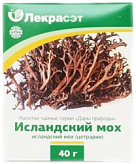ИСЛАНДСКИЙ МОХ ДАРЫ ПРИРОДЫ чайный напиток 40г Лекра-Сэт ИСЛАНДСКИЙ МОХ ДАРЫ ПРИРОДЫ чайный напиток 40г Лекра-Сэт