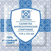 САЛФЕТКА АСЕПТИКА спиртовые для инъекций 110х125ммN1 САЛФЕТКА АСЕПТИКА спиртовые для инъекций 110х125ммN1