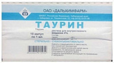 Таурин 4% 1мл 10 шт. раствор для внутриглазного введения дальхимфарм